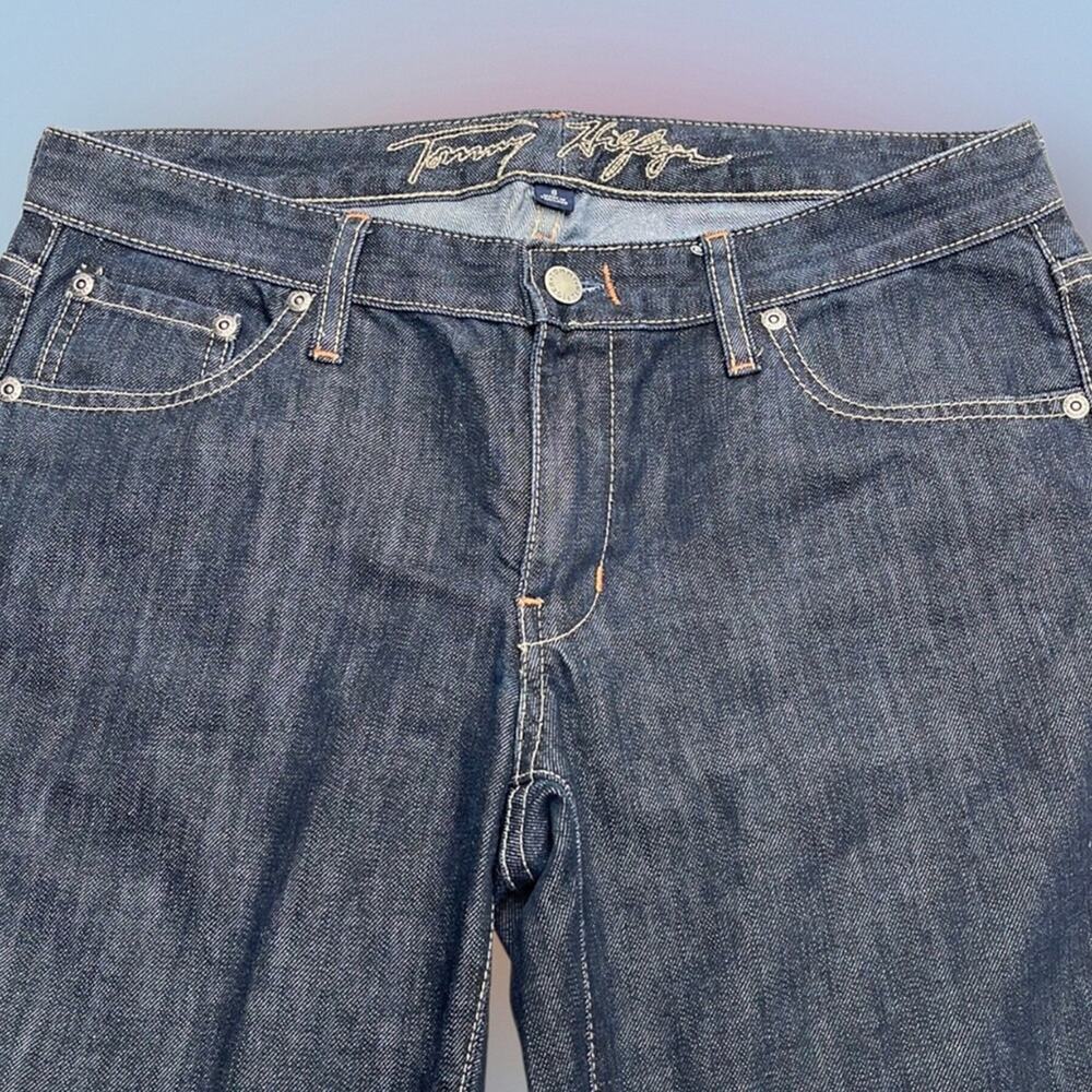 TOMMY HILFIGER Women’s 8 Long Bootcut Blue Jeans